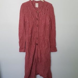 Floor length cardigan